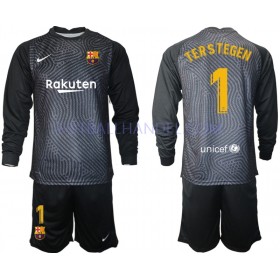 Barn Fotballdrakter Keeper FC Barcelona TER Stegen 1 2020-21 Langermet M004